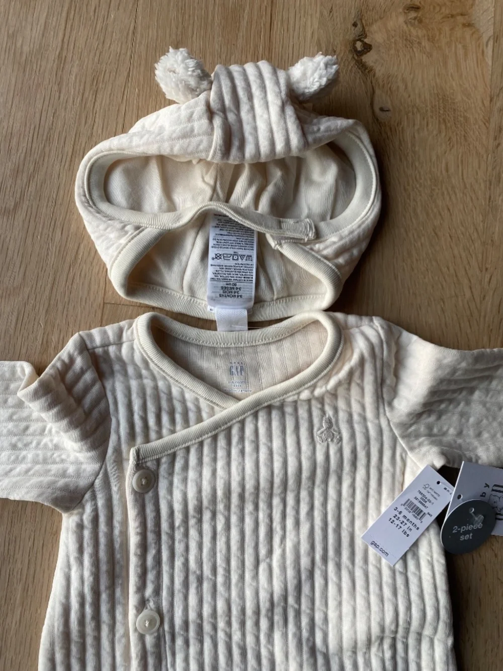NEW! Onesie with Hat 3-6M